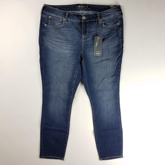 Torrid Jeans Skinny Dark Wash Sz 18 NWT - Picture 2 of 7